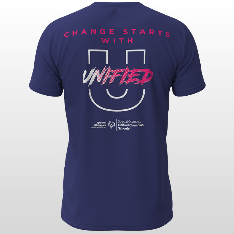 Change Starts with U ADULT T-Shirt (Navy)