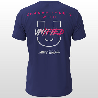 Change Starts with U ADULT T-Shirt (Navy)